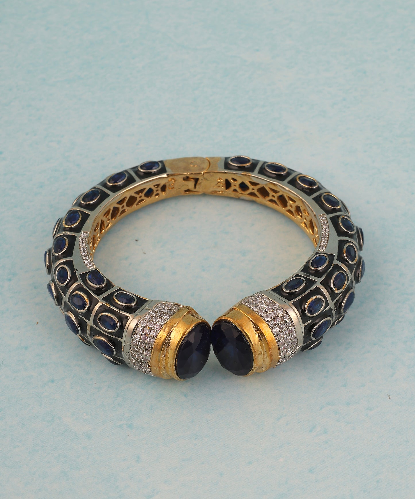Sapphire Heritage Handcuff/Bangles
