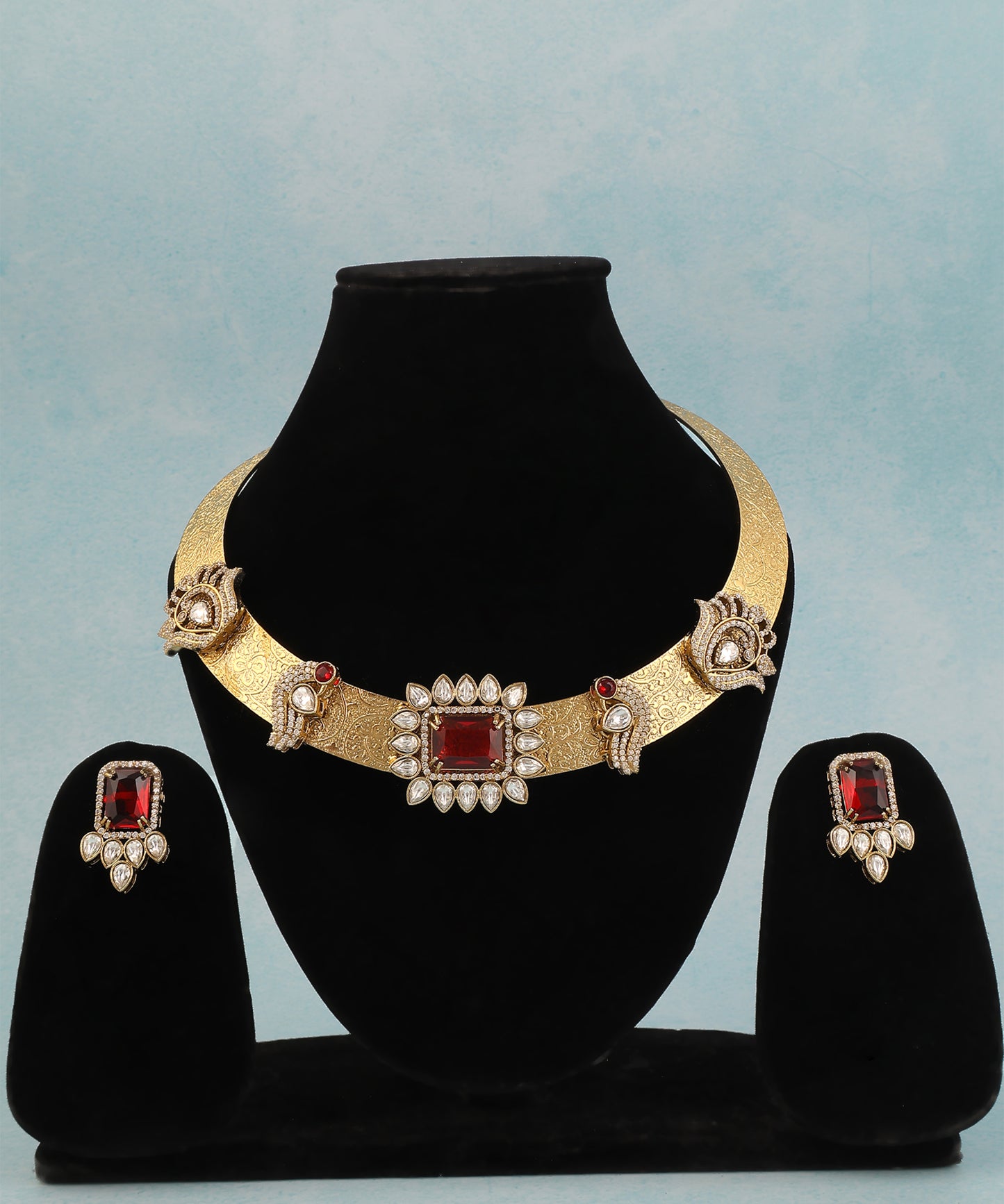 Johra Hasli/Necklace Featuring Ruby Stones