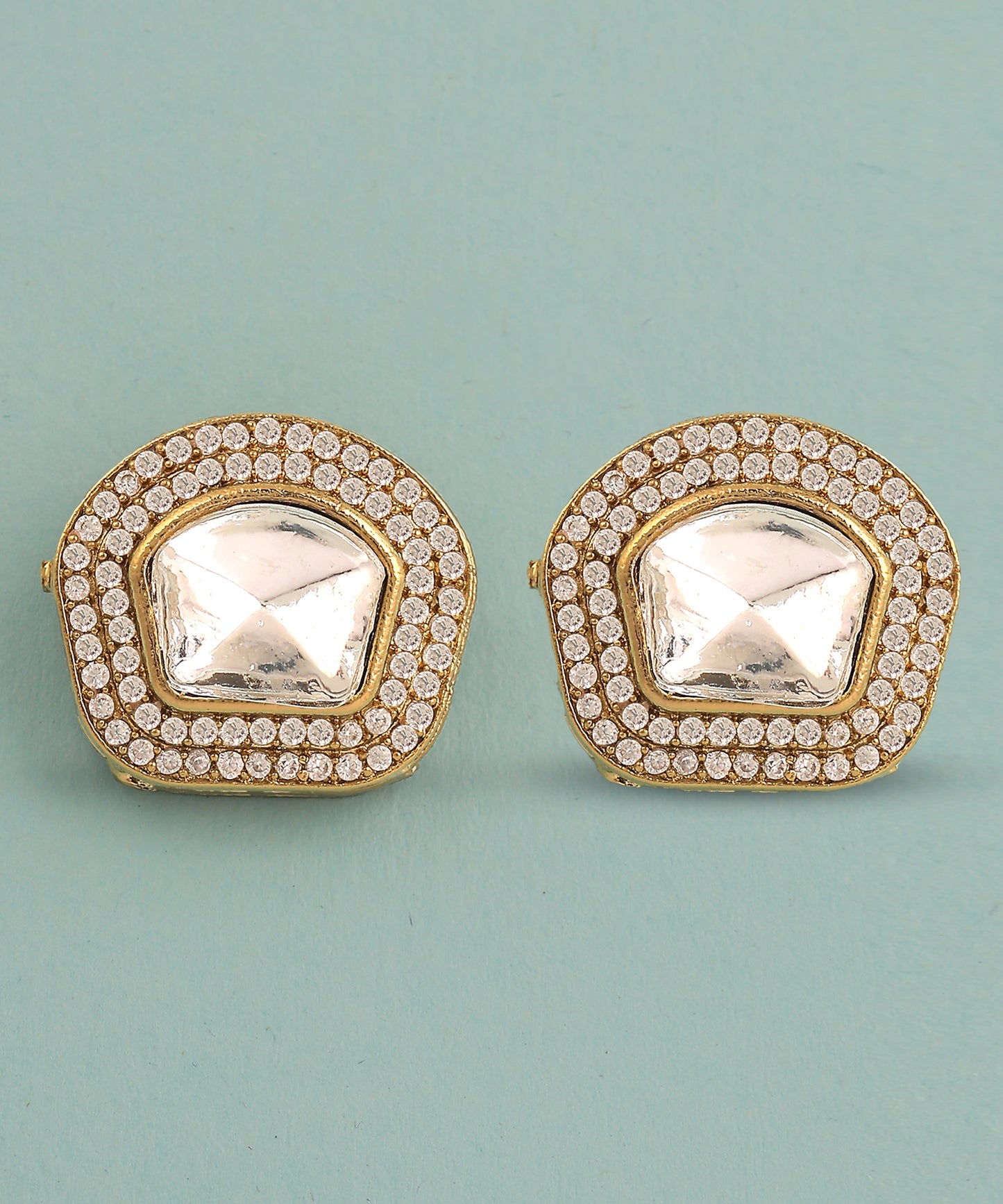 Polki Stone Studded Studs/Earrings