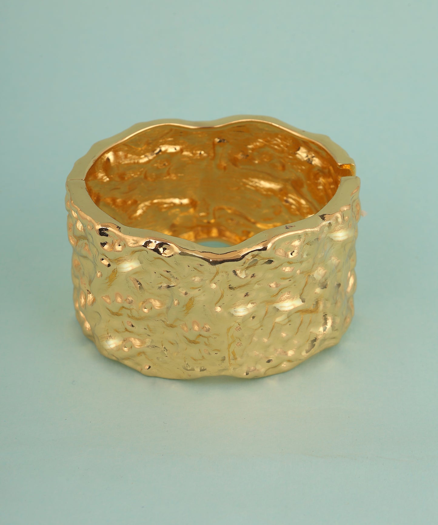 Hammered Chunky Handcuff/Bracelet