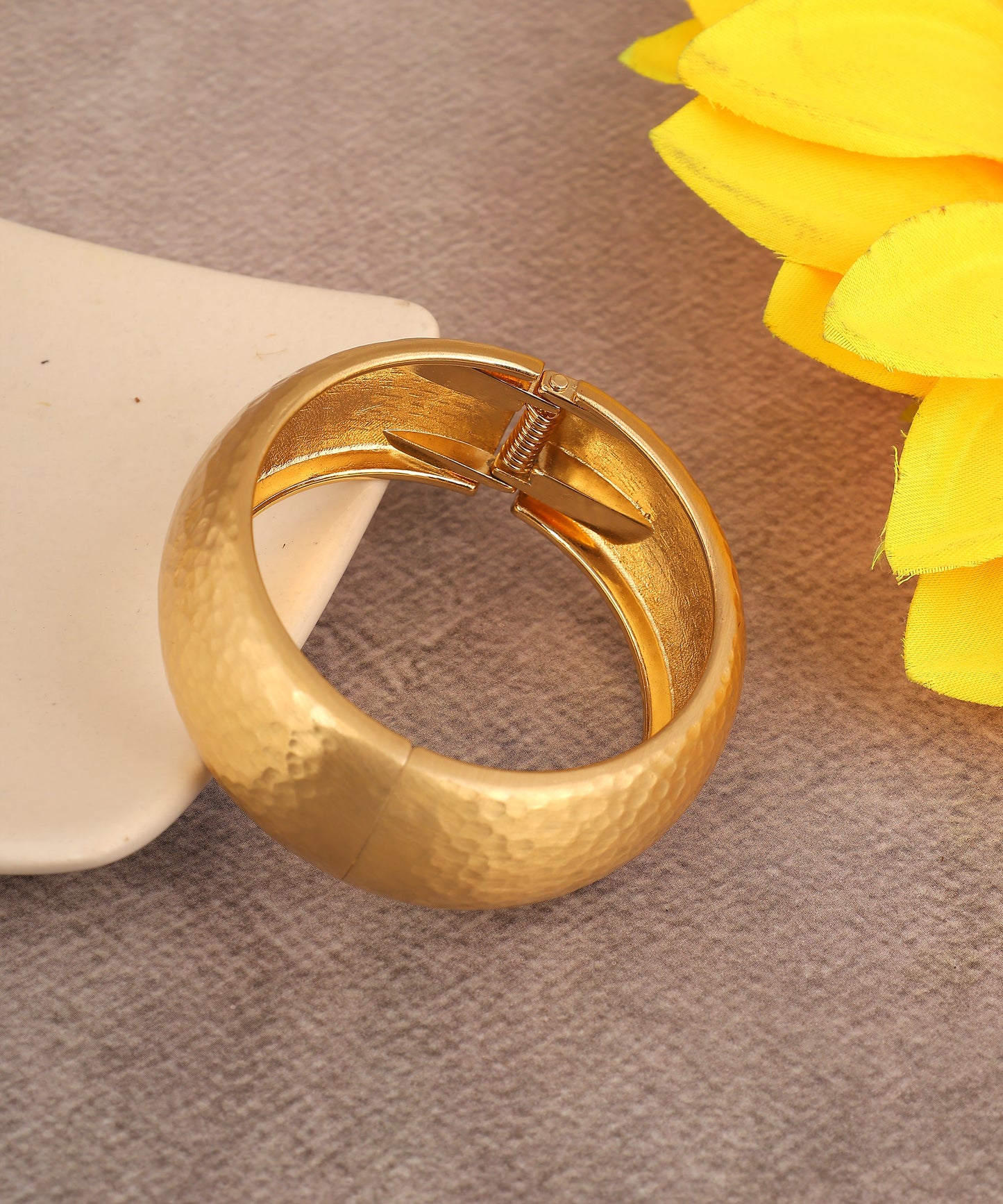Hammered Circular Bracelet