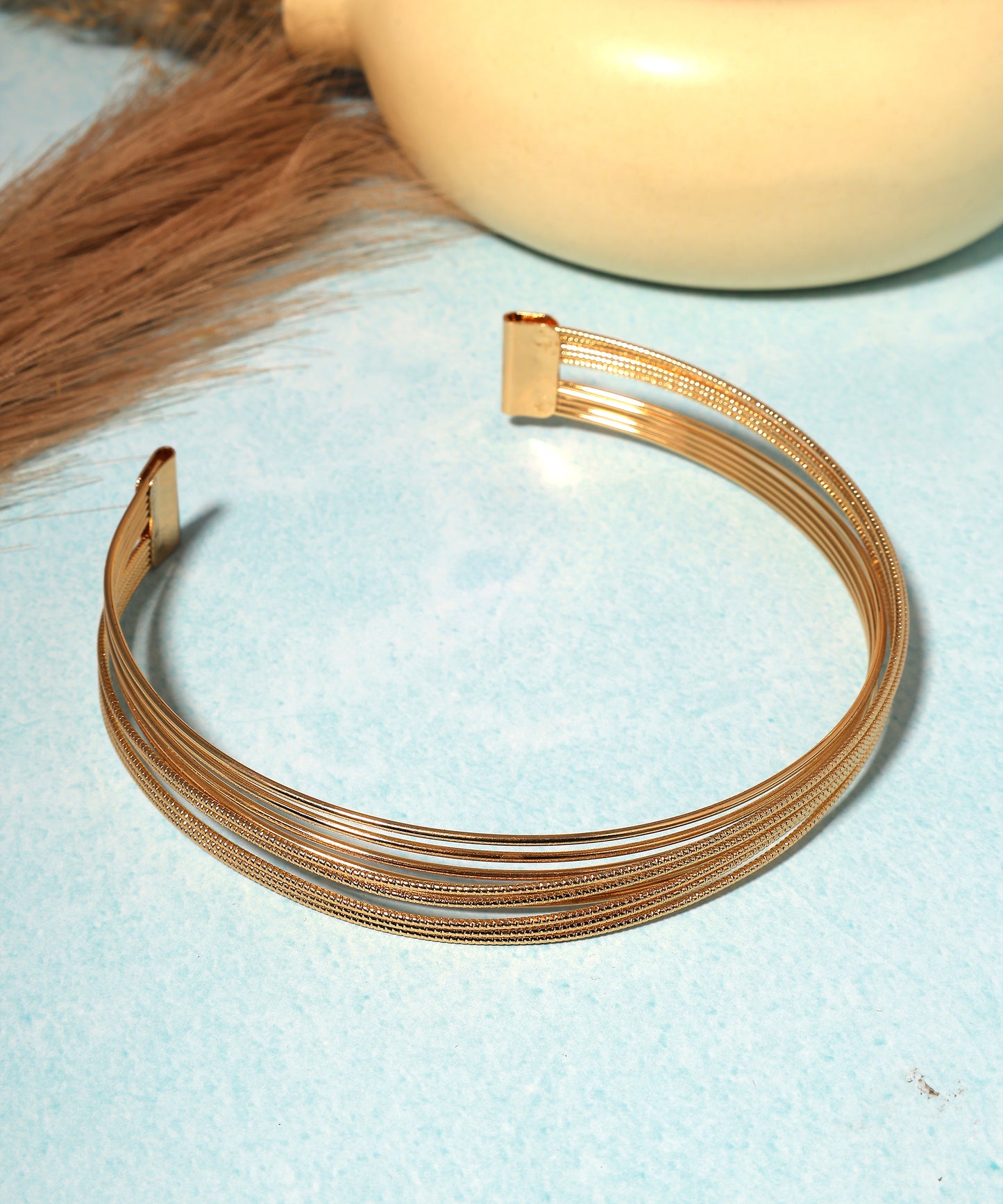 Layered Anti Tarnish Hasli/Necklace
