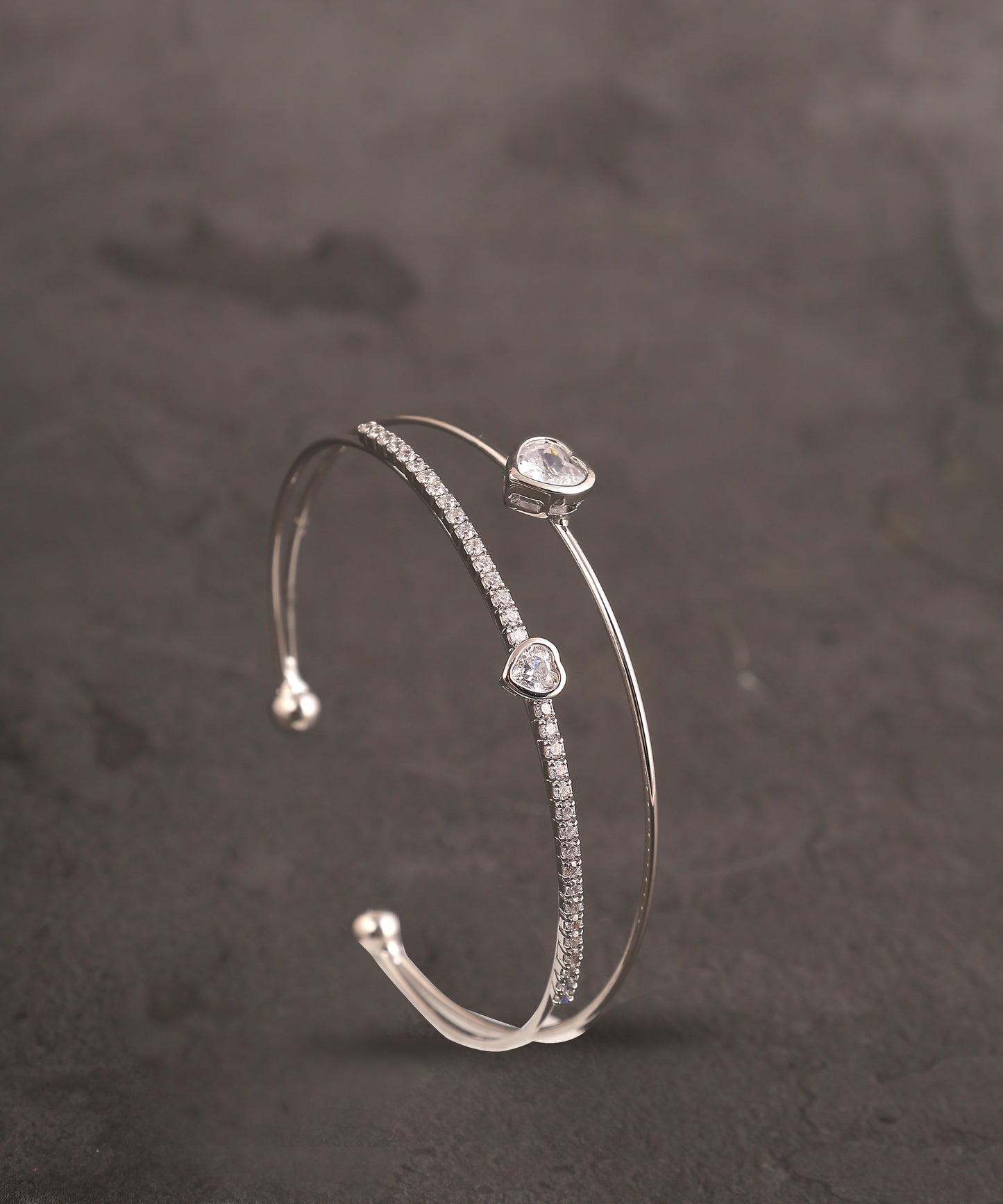 Crystal Heart Stone Artificial Dimanond Bracelet