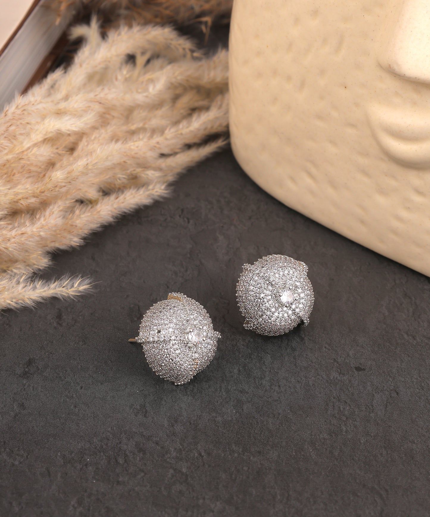 Nano Stones Ball Studs/Earrings