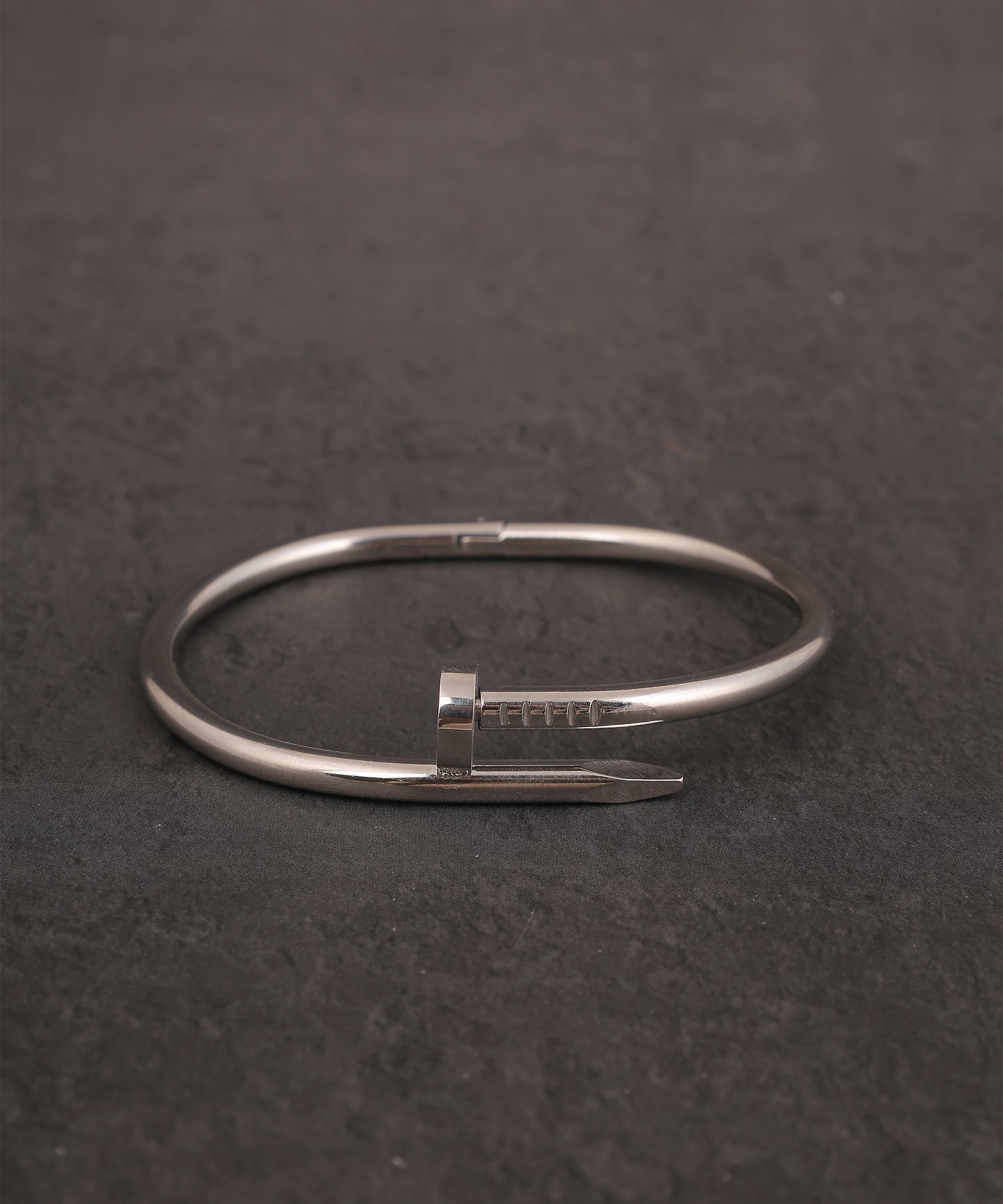 Anti Tarnish Silver Nail Bracelet