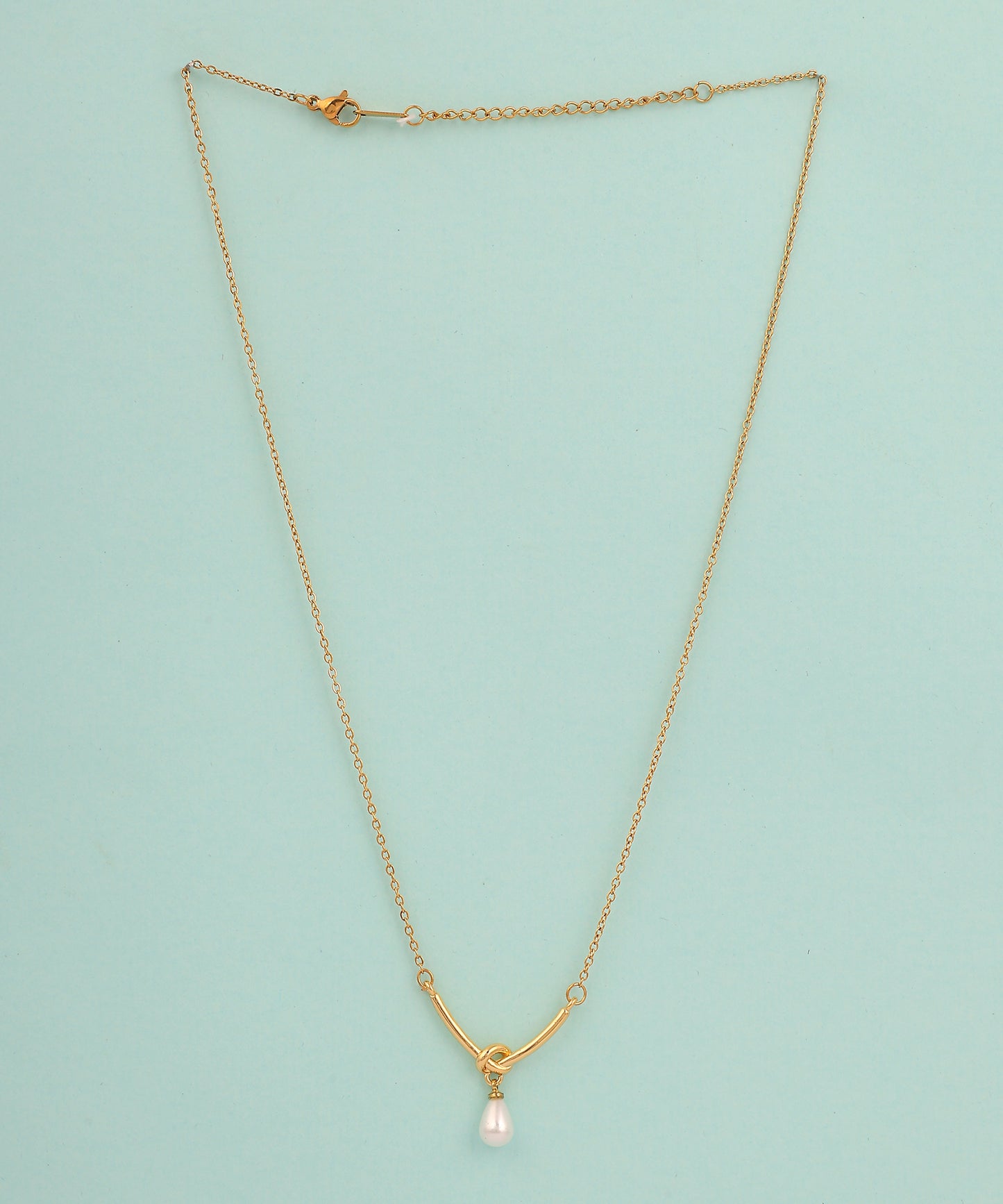 Pearl Drop Anti Tarnish Chain/Necklace