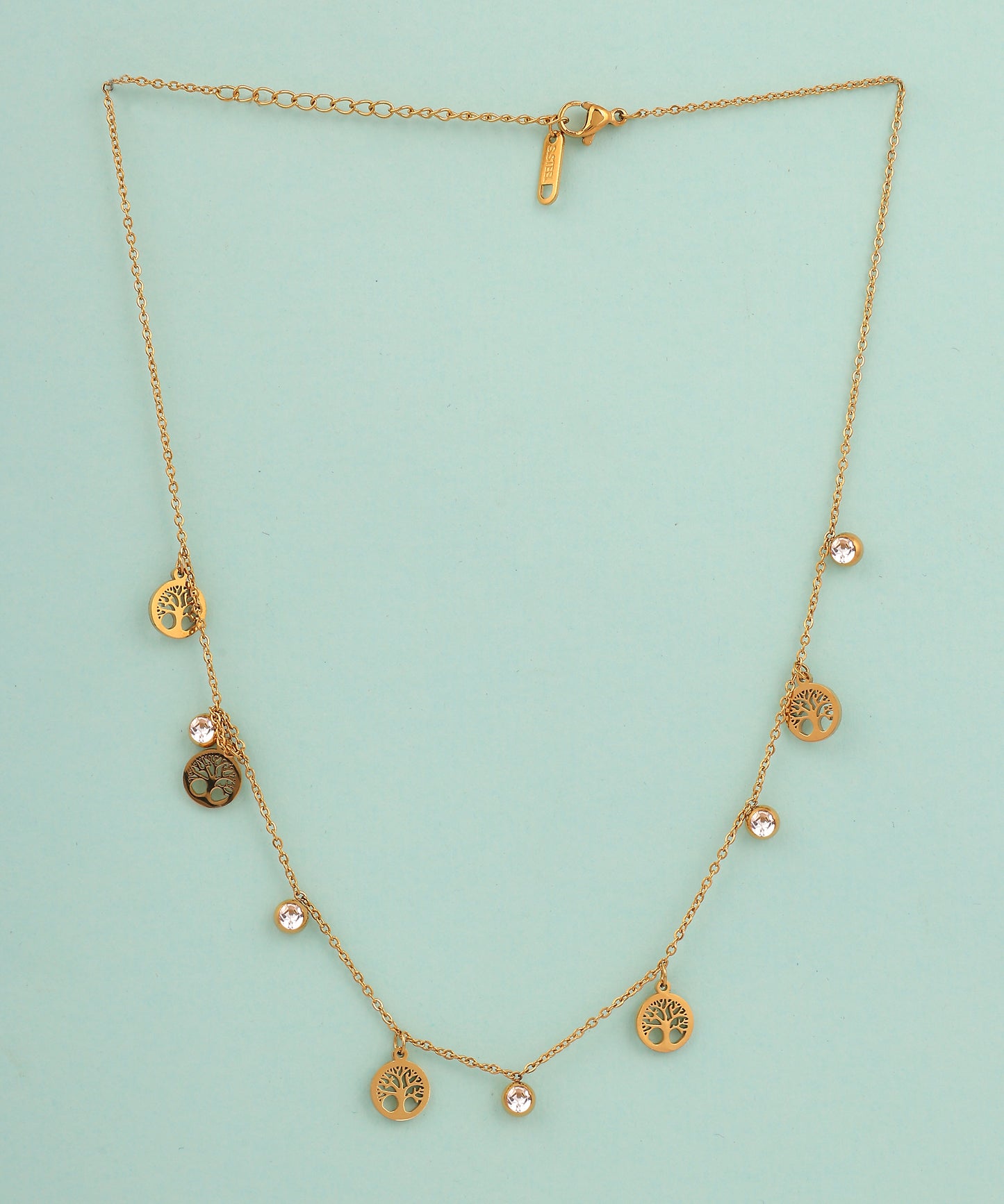 Crystal Studded Anti Tarnish Chain/Necklace