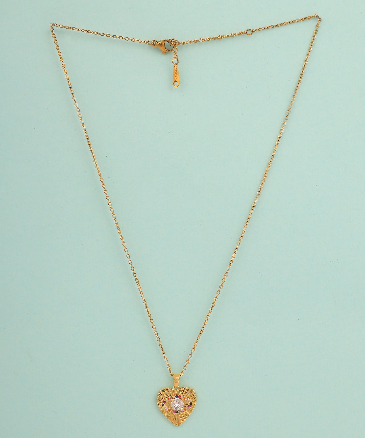 Embellished Heart Anti Tarnish Chain/Necklace