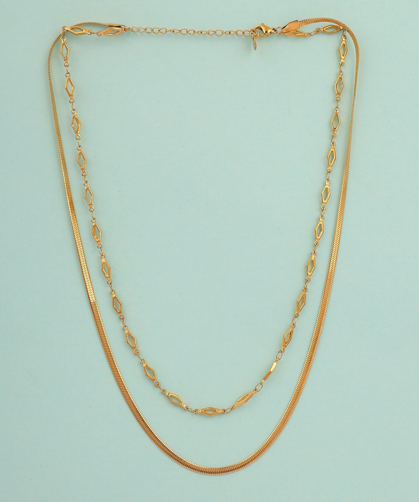 Chunky Chain Layered Anti Tarnish Necklace