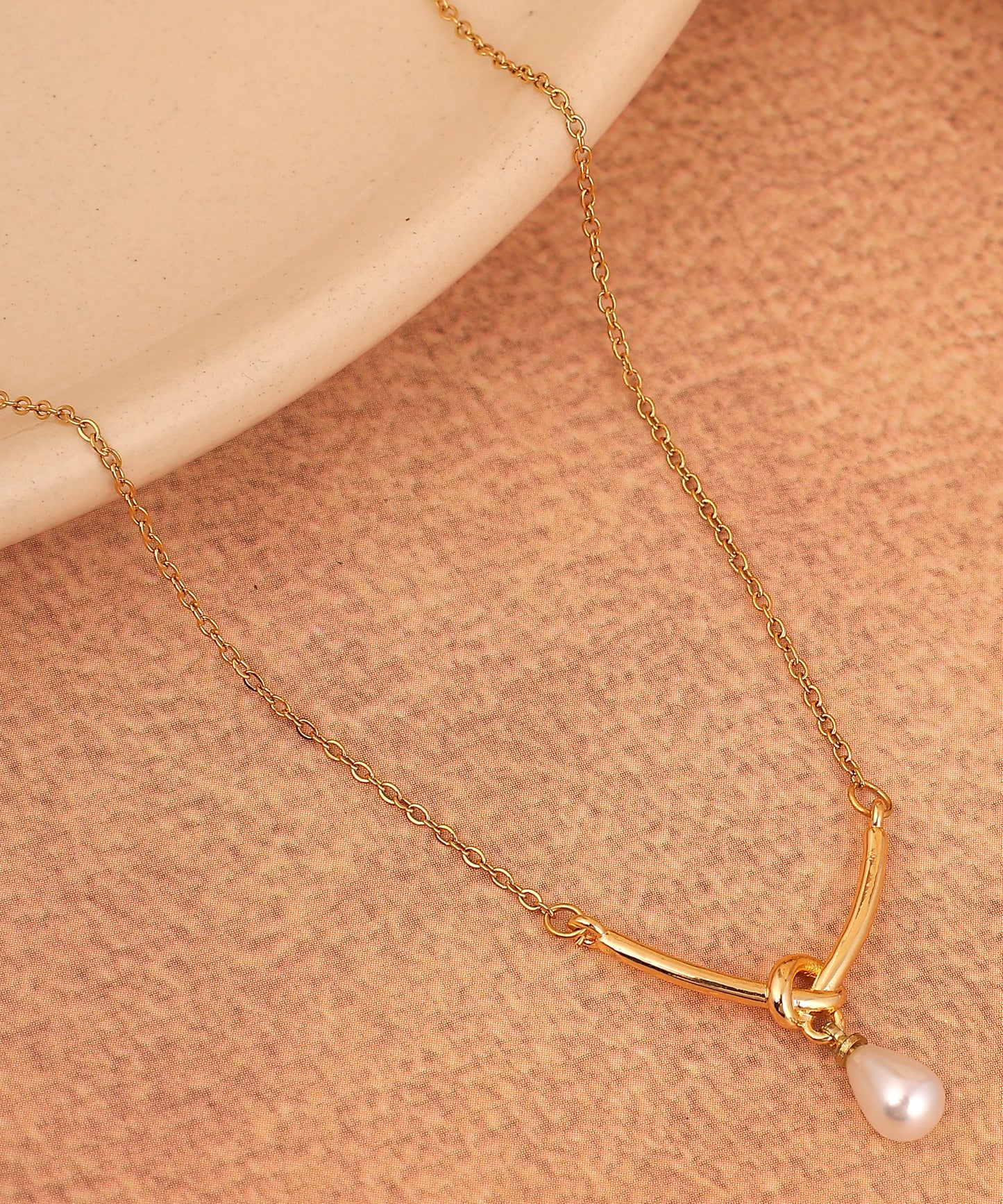 Pearl Drop Anti Tarnish Chain/Necklace