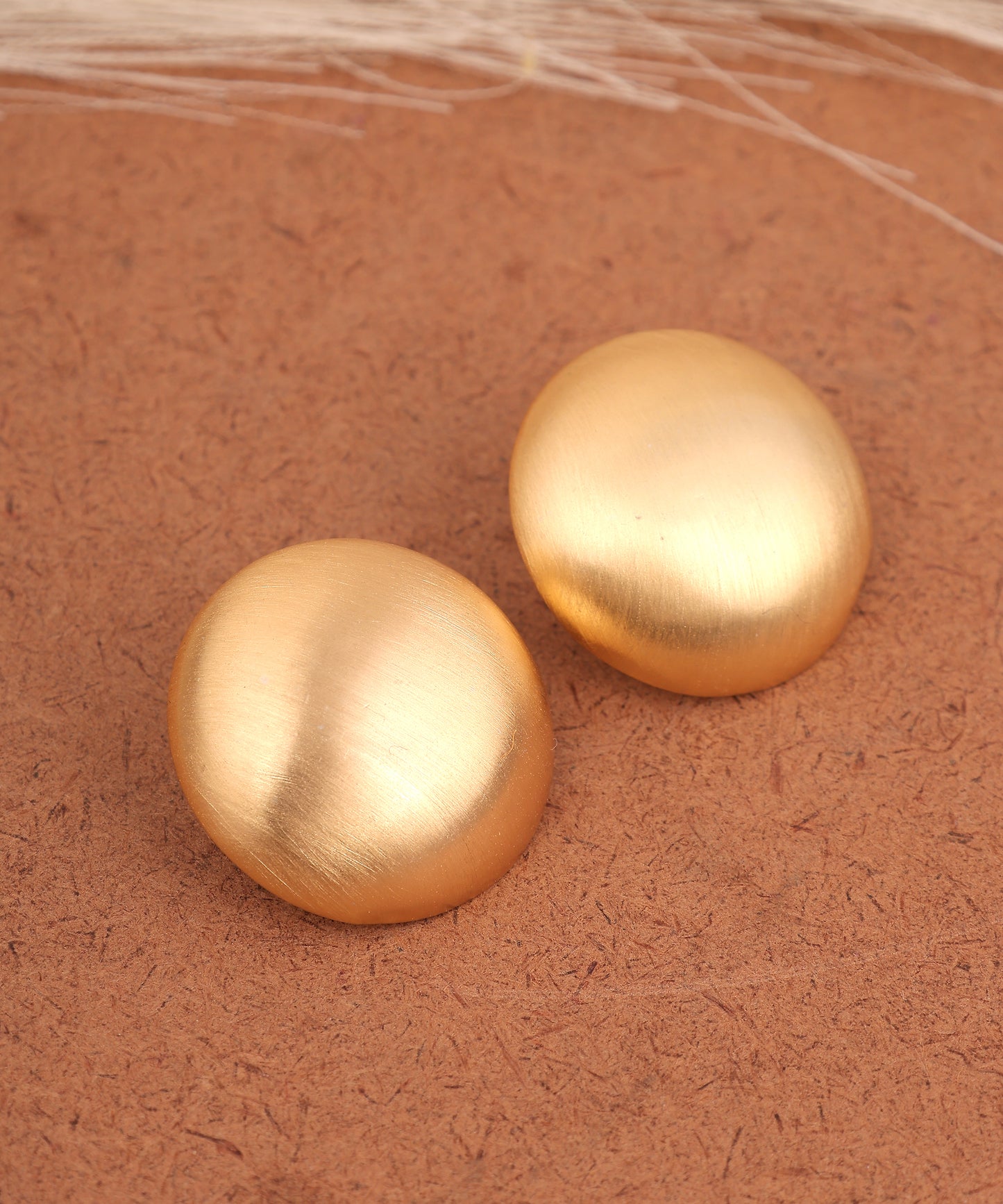 Circular Anti Tarnish Big Studs/Earrings