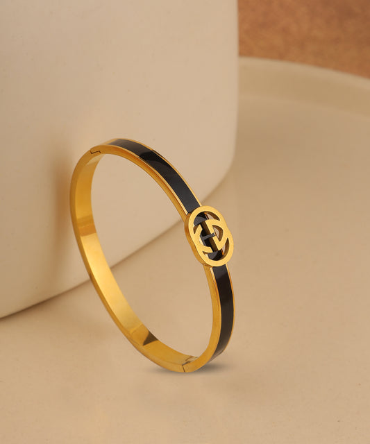 Gold Plated Floral Charm Bracelet