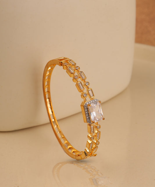 Gold Plated Crystal Studded Bracelet