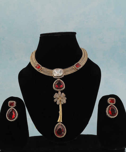 Nayab Hasli/Necklace Featuring Ruby Stones