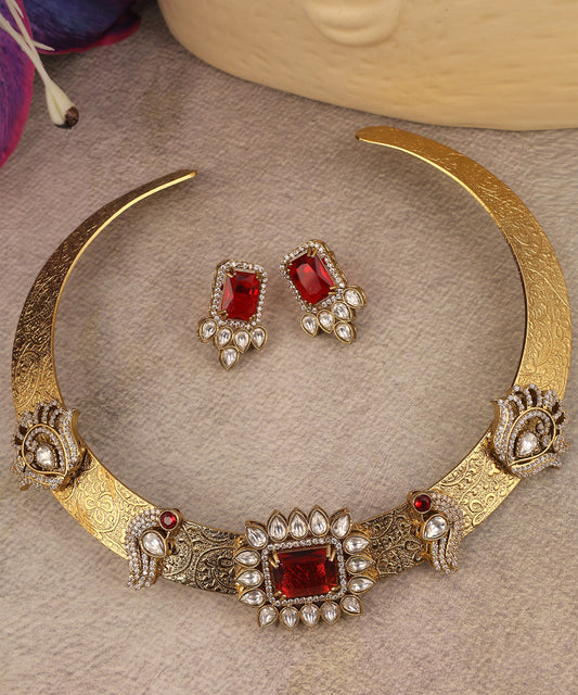 Johra Hasli/Necklace Featuring Ruby Stones