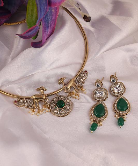 Mayurah Hasli/Necklace In Emerald