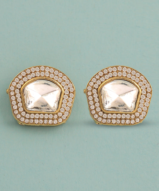 Polki Stone Studded Studs/Earrings