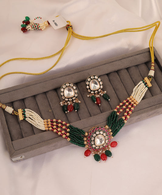 Polki And Meenakari Jadau Choker