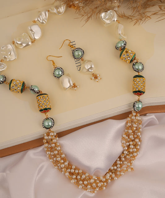 Multilayered Designer Pearl Mala/Necklace