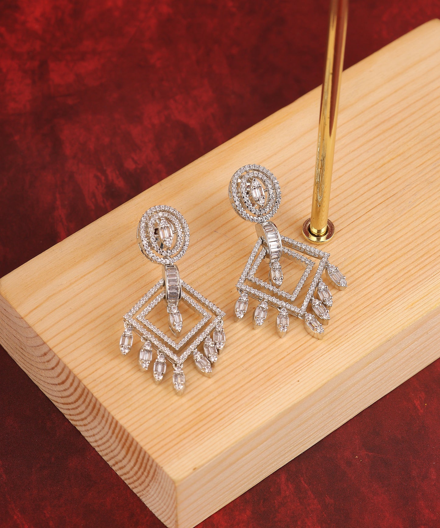 Crystal Drop Small Danglers/Earrings