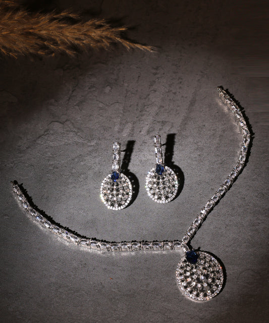 Kaveri Choker/Necklace Featuring Green Beads With Gold Work