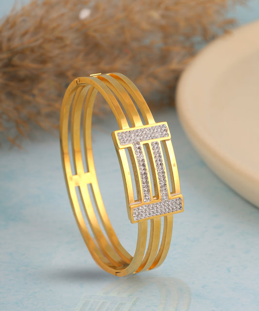 Crystal Studded Anti Tarnish Bracelet