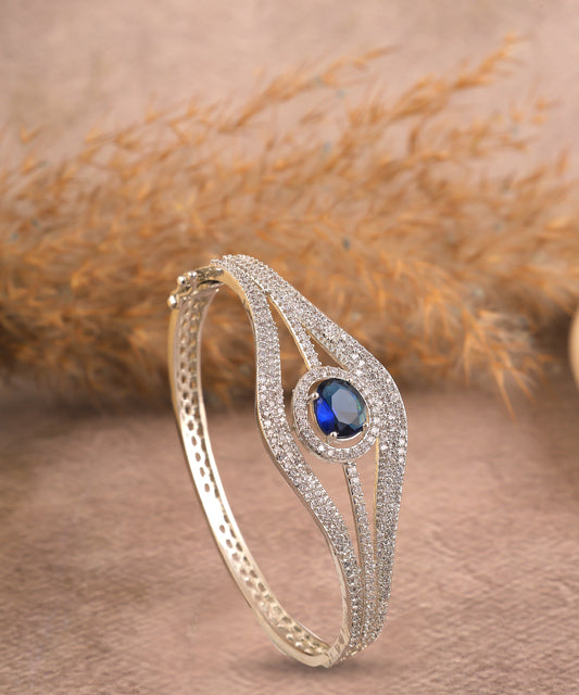 Sapphire Studded Designer Artificial Diamond Bracelet