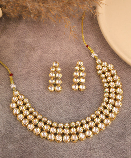 Kundan three layered Necklace