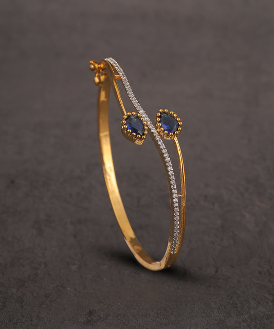 Anti Tarnish Sapphire Stone Studded Bracelet