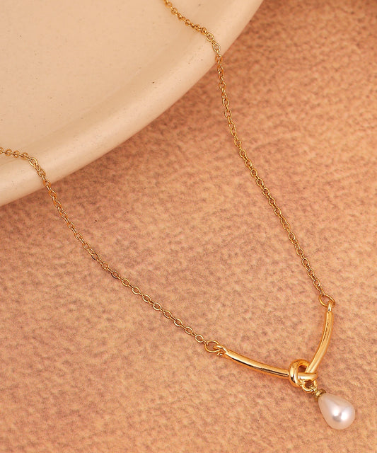 Pearl Drop Anti Tarnish Chain/Necklace