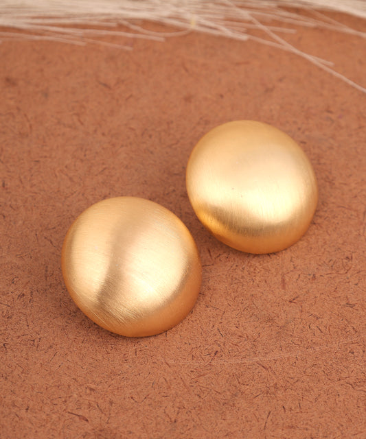 Circular Anti Tarnish Big Studs/Earrings